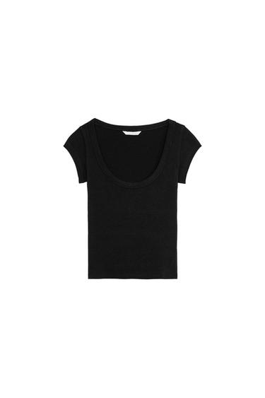 SCOOP NECK TOP