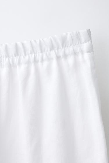 100% LINEN STRAIGHT TROUSERS - Oyster-white by Zara - Image 3