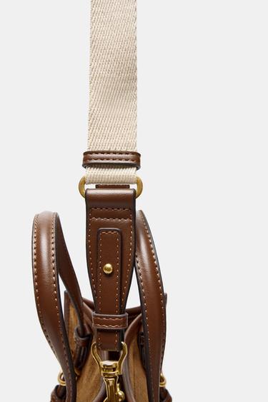 MINI SAC SHOPPER - Marron de Zara - Image 10
