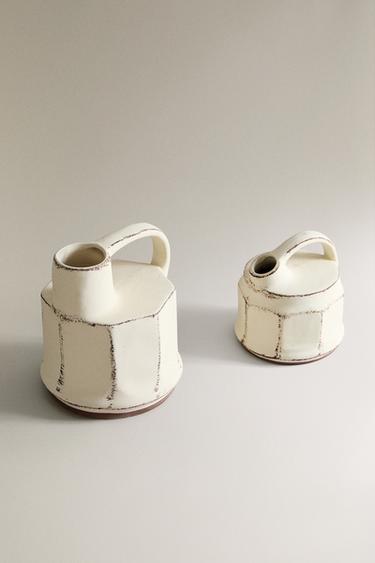 VASE CÉRAMIQUE ANSE - Écru de Zara - Image 1