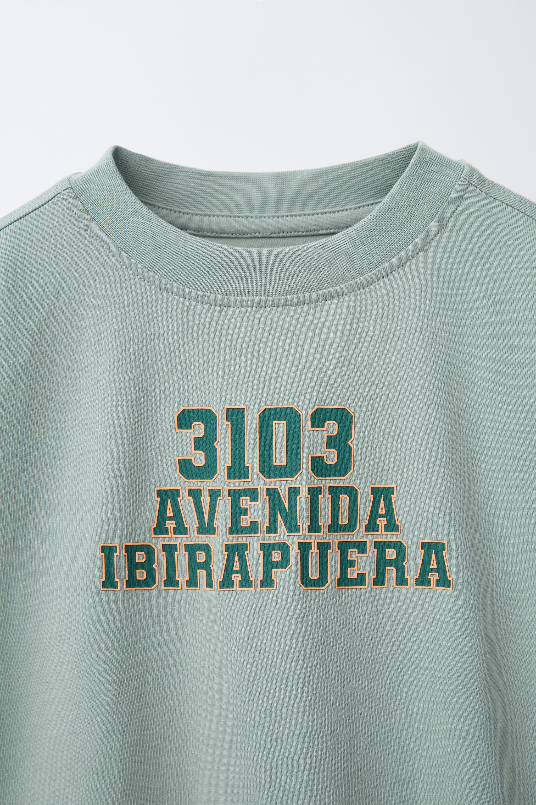 JOGGING T-SHIRT - Green / Blue | ZARA United States
