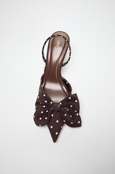 PUMPS MIT PUNKTMUSTER UND SCHLEIFE - Mehrfarbig von Zara