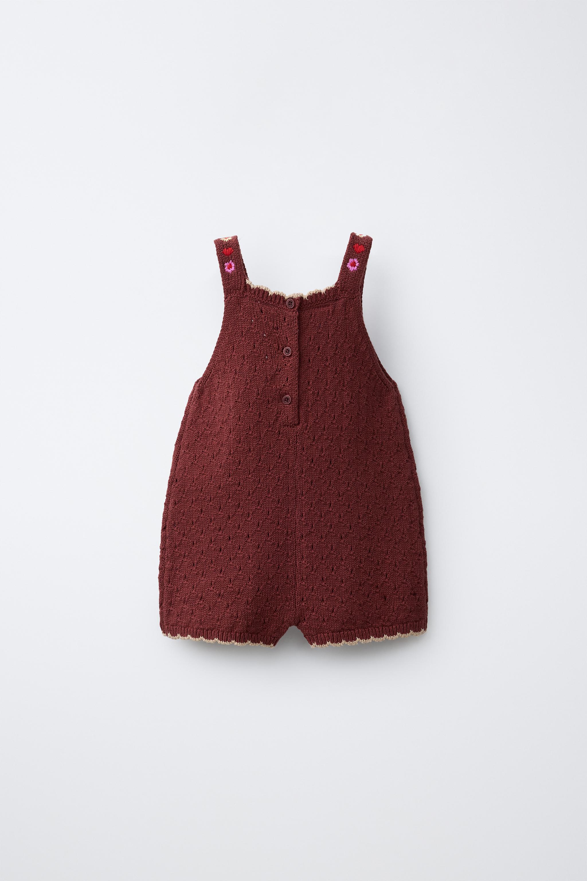 SISSEL EDELBO X ZARA KIDS EMBROIDERED KNIT ROMPER