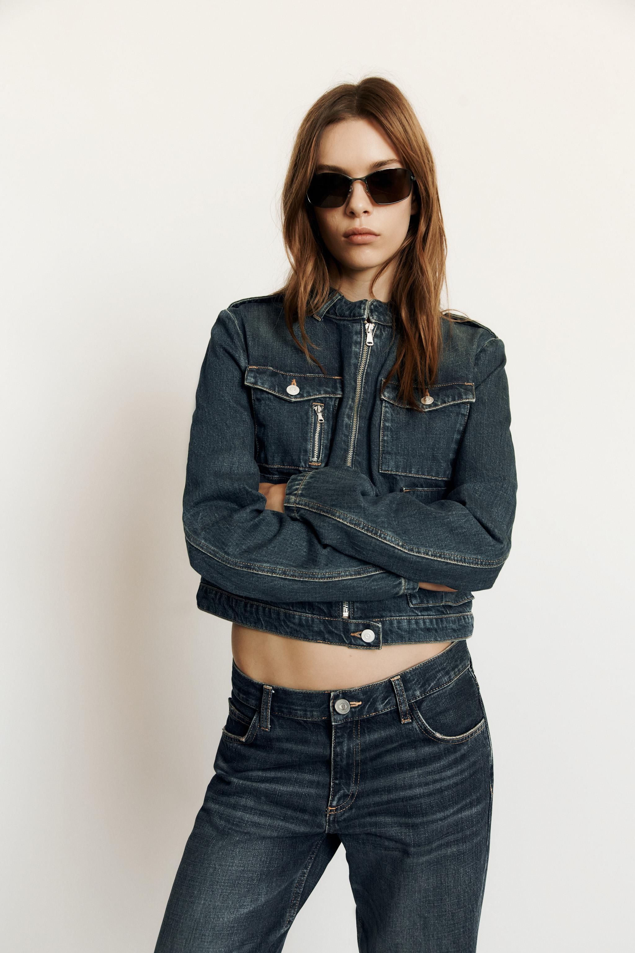 STRAIGHT FIT TAILLE MI-HAUTE TRF JEANS