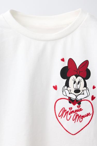 T-SHIRT EN MATIÈRES VARIÉES MINNIE MOUSE © DISNEY - Blanc de Zara - Image 2