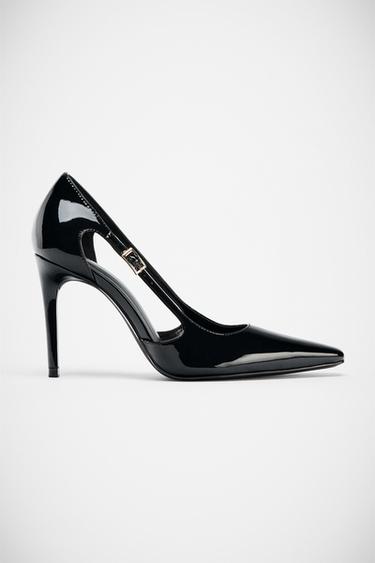 HIGH-HEEL SHOES WITH SIDE CUT-OUTS - Black by Zara
