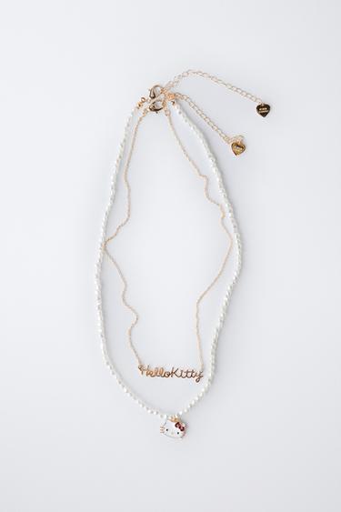 PACK DE DEUX COLLIERS HELLO KITTY © SANRIO - Doré de Zara - Image 3