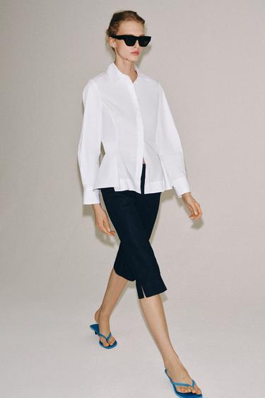 ZW COLLECTION DENIM CAPRIS - Blue by Zara