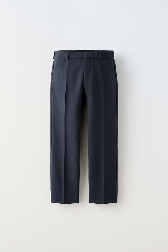 Zara ネイビーブルー 買い漁り スーツのネクタイとドレスパンツのセット