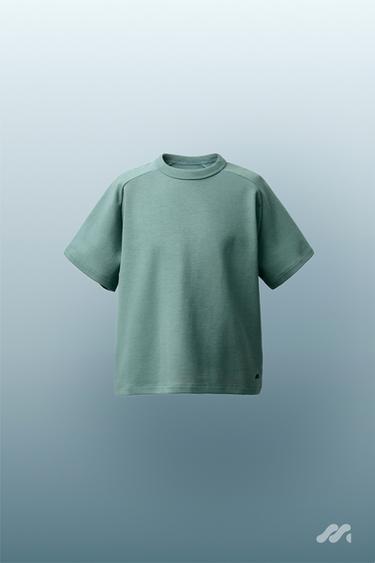 ROMA STITCH LOGO T-SHIRT - Blue / Green by Zara
