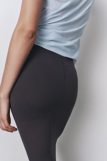 POLYAMIDE PENCIL SKIRT - Dark grey by Zara - Image 2