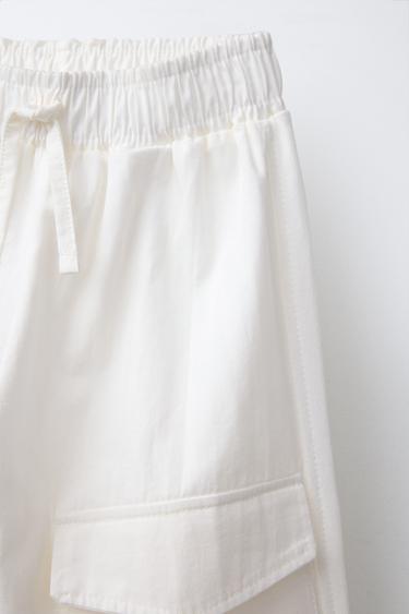 COMBINED JOGGER TROUSERS WITH POCKETS - Ecru by Zara - Image 2