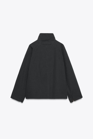 ZW COLLECTION REVERSIBLE SHORT TRENCH COAT - Black / Brown by Zara - Image 2