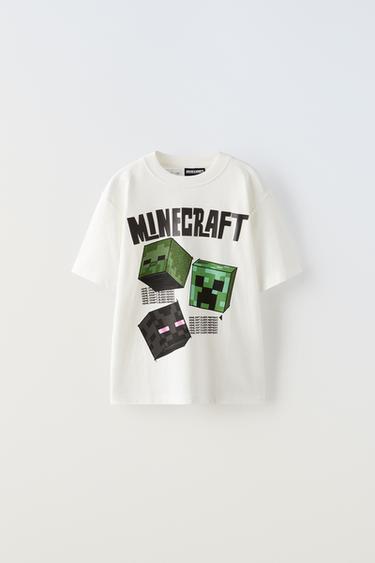 ФУТБОЛКА С ПРИНТОМ MINECRAFT © MOJANG AB ™ — БЕЛЫЙ от Zara — изображение 0
