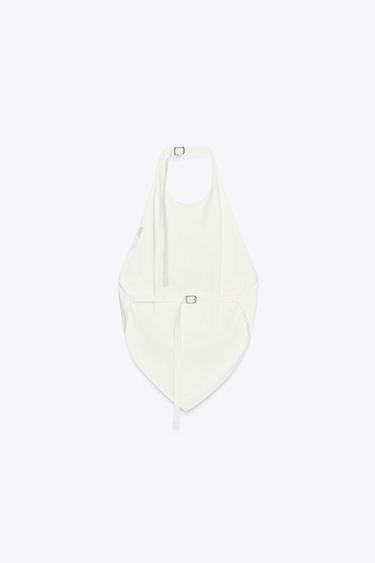 TOP HALTER DOS NU - Blanc de Zara - Image 4