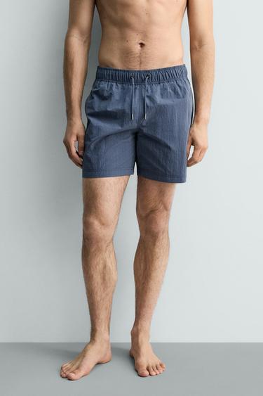 LONG TECHNICAL SWIM SHORTS - Cobalt by Zara - Image 1