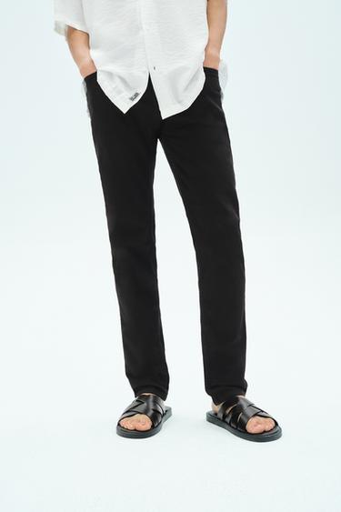 Zara SLIM FIT 修身牛仔褲 - 黑色