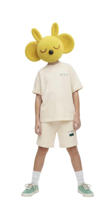 ENSEMBLE T-SHIRT ET BERMUDA INTERLOCK - Écru de Zara