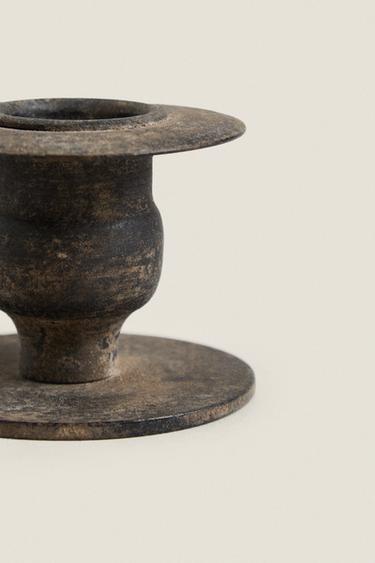 SMALL IRON CANDLEHOLDER - Black by Zara - Image 3