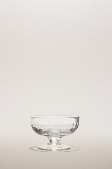 CUT GLASS ICE-CREAM CUP - Transparent by Zara
