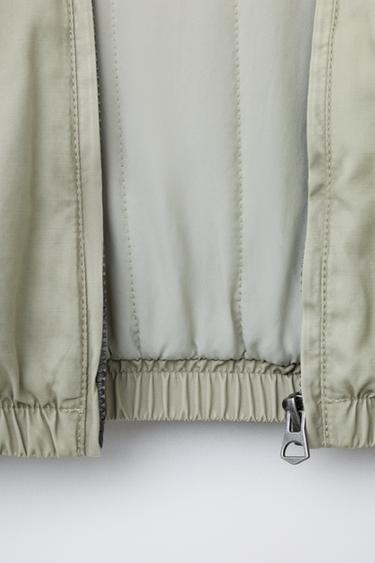 BLOUSON BOMBER À INSCRIPTION BRODÉE - Beige de Zara - Image 7