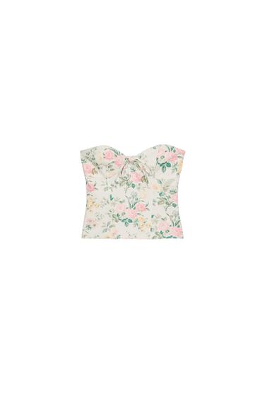 CORSÉ FLORES LAZO - Blanco roto de Zara