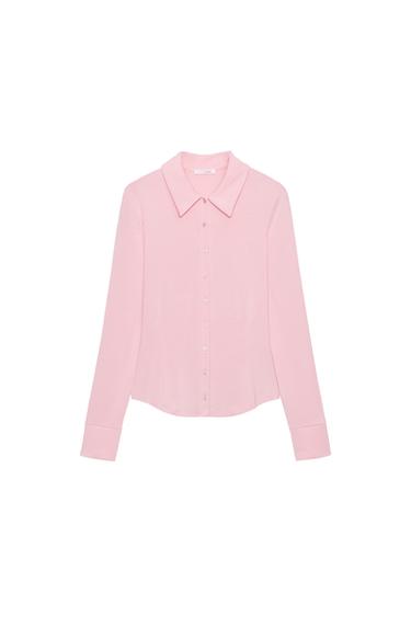 CAMISA FLUIDA MANGA LARGA - Rosa de Zara