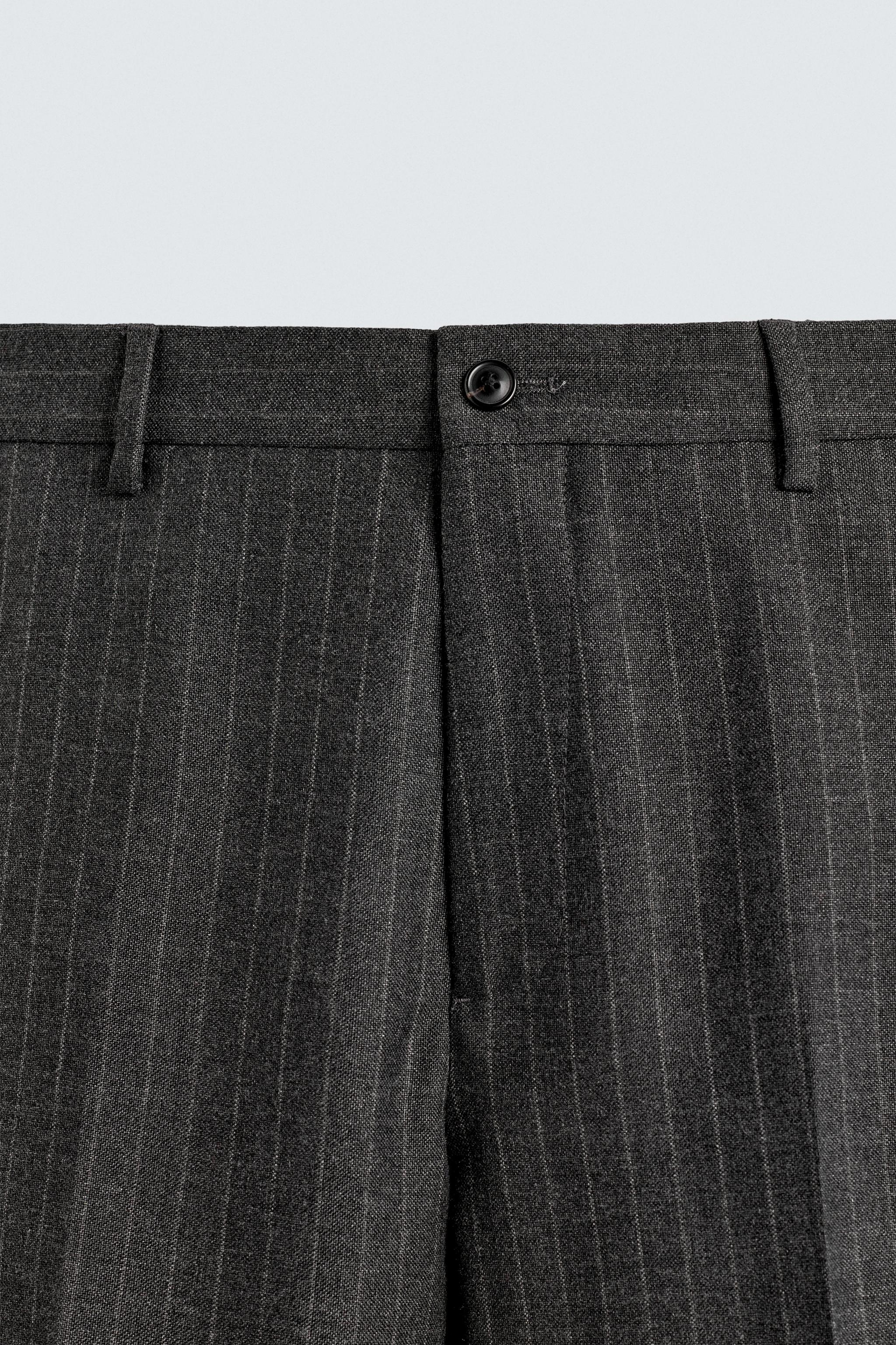 PINSTRIPE SUIT PANTS