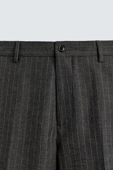 PANTALON DE COSTUME À RAYURES - Gris anthracite de Zara - Image 6