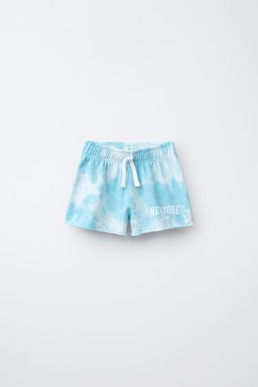 BERMUDA TIE DYE - Bleu de Zara