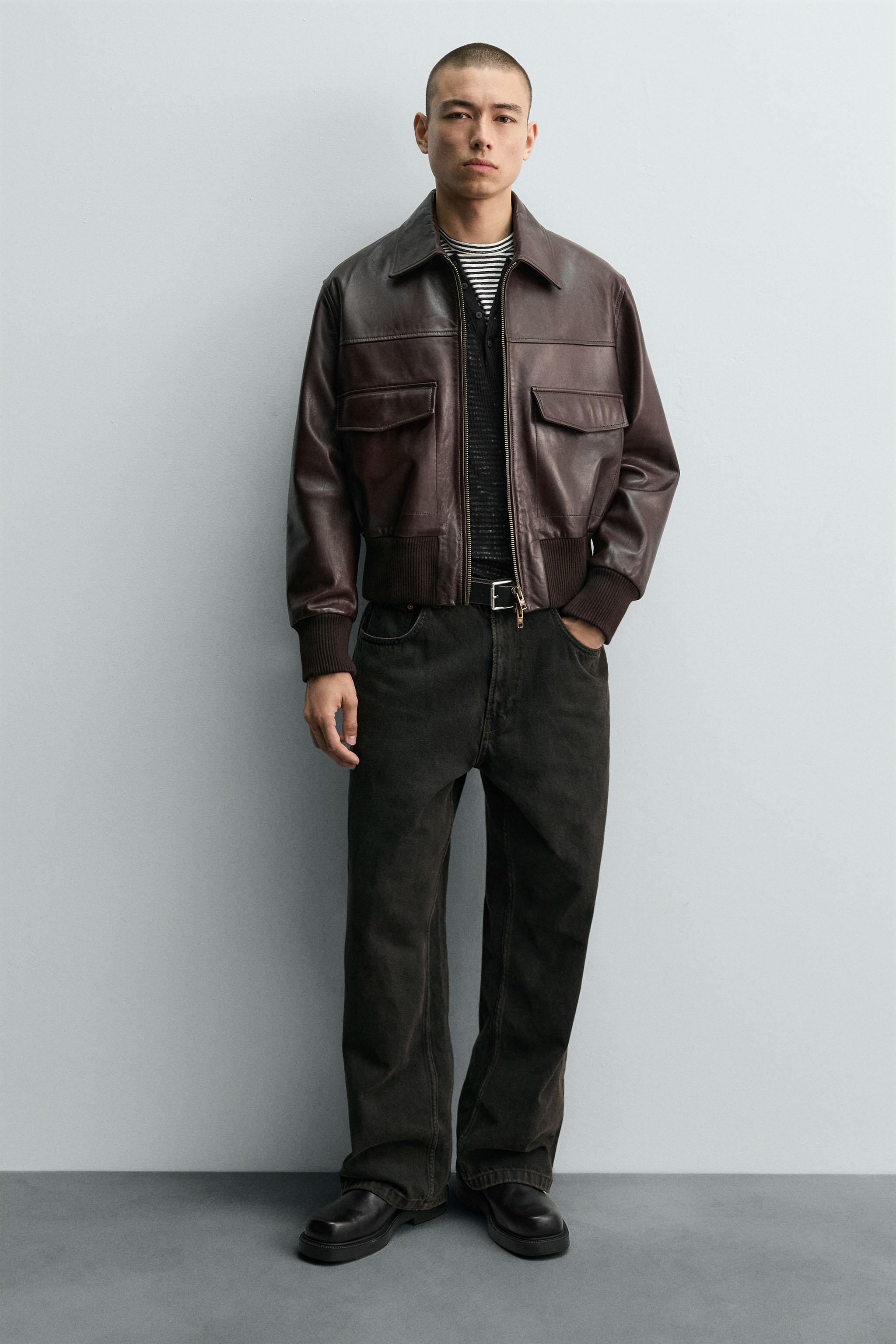 ボリュームレザーブーツ - ブラック | ZARA Japan / 日本