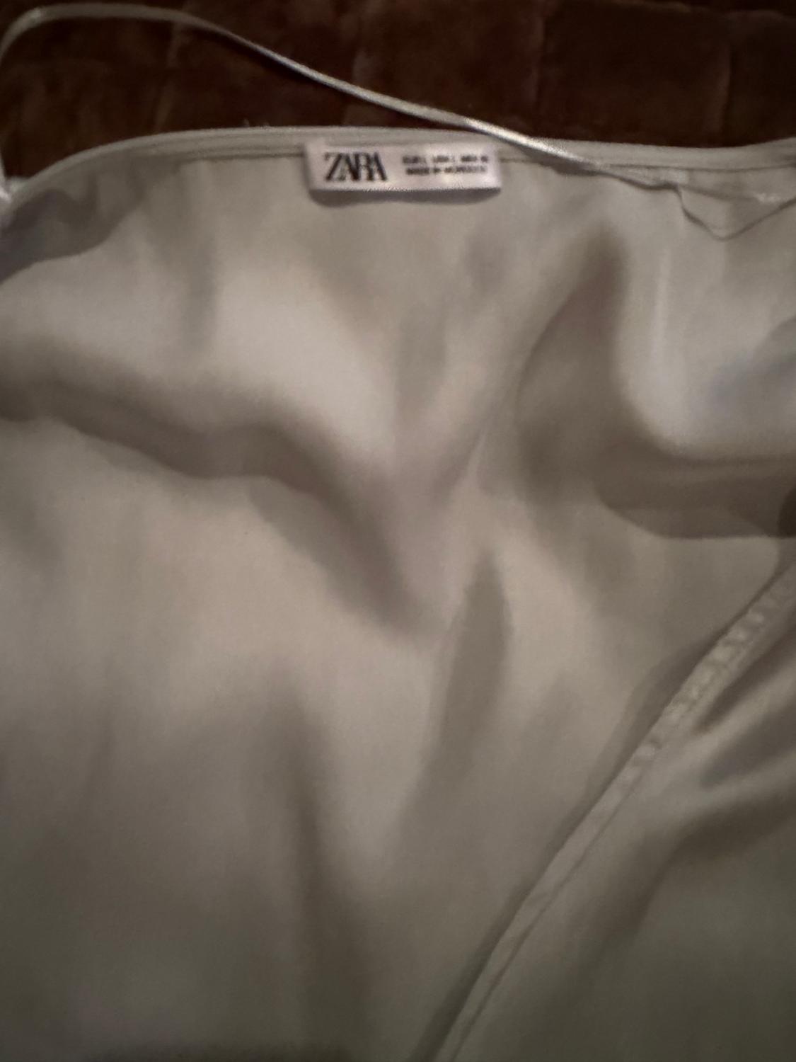 SATIN EFFECT WRAP SHIRT - Image 3