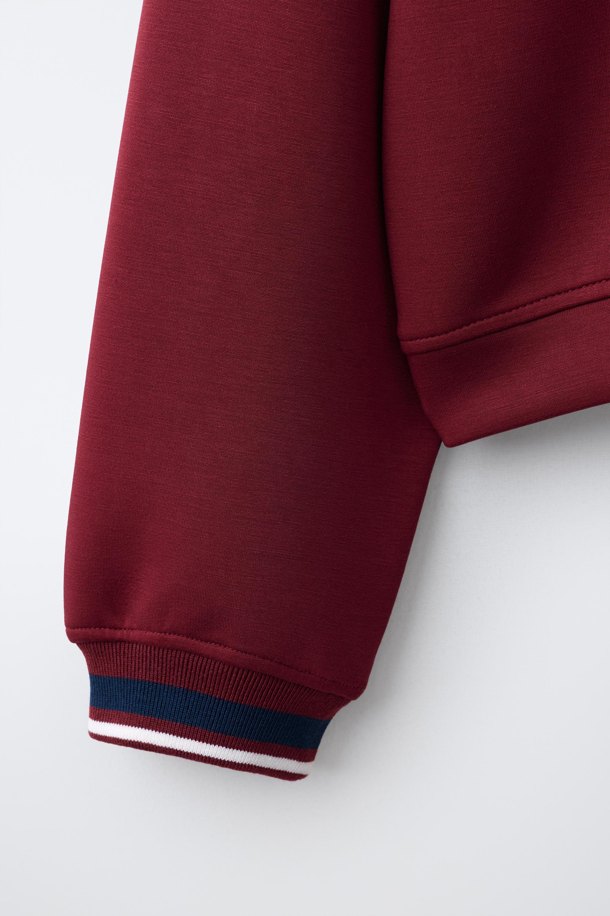 Детские худи Zara SPORTY V-NECK SWEATSHIRT — фото 5