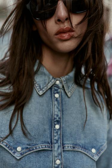 CHEMISE Z1975 DENIM - Bleu moyen de Zara - Image 3