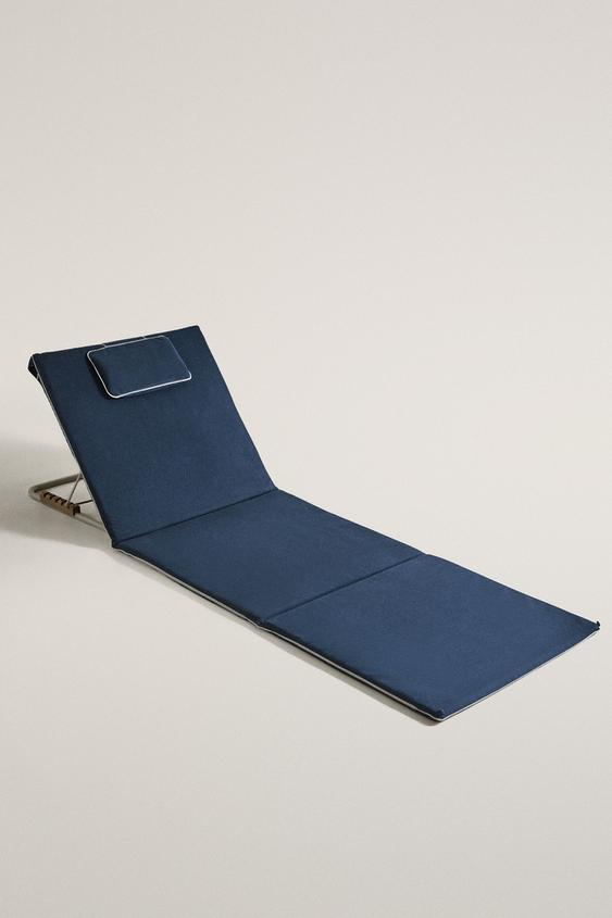 Zara XXL FOLDABLE BEACH LOUNGER - Blue - Image 0