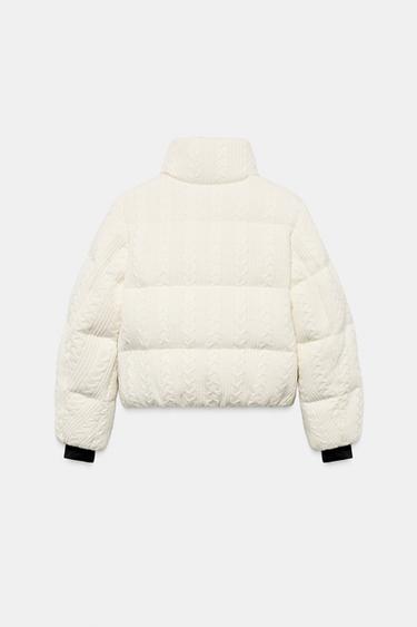 FAUX SHEARLING PADDED ANORAK 80% DOWN 20% FEATHER HEIQ XREFLEX™ RECCO® TECHNOLOGY SKI COLLECTION - Ecru by Zara - Image 8