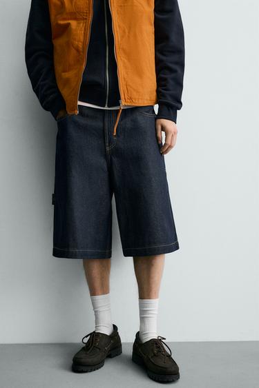 JORTS EN DENIM RELAXED FIT - Indigo de Zara - Image 4