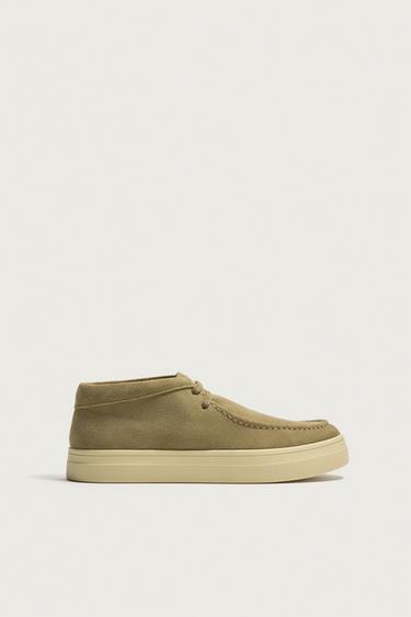 ZAPATO PIEL BORDÓN - Beige de Zara