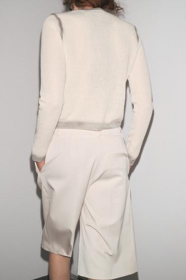 OMBRE PRINT KNIT CARDIGAN - Ecru by Zara - Image 2