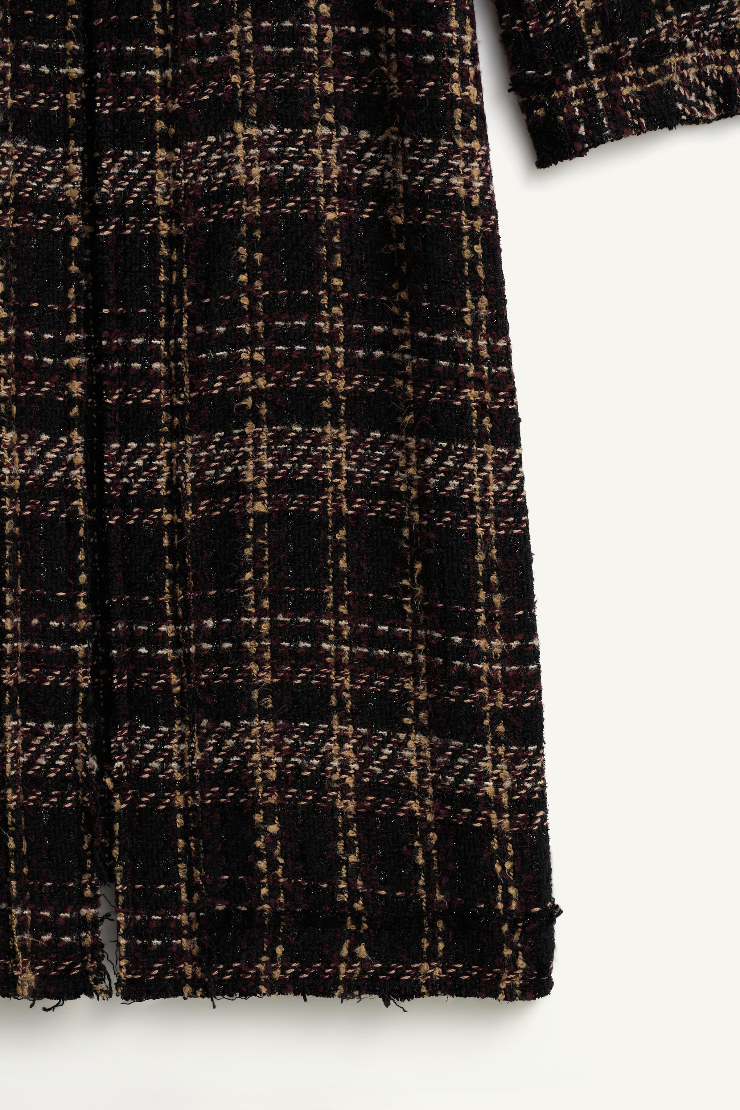 LIMITED EDITION STRUCTURED PLAID LONG COAT