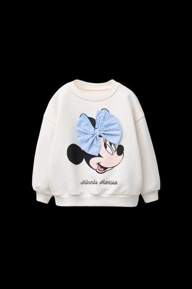 MINNIE MOUSE © DISNEY BOW SWEATSHIRT - Ecru by Zara - Image 0