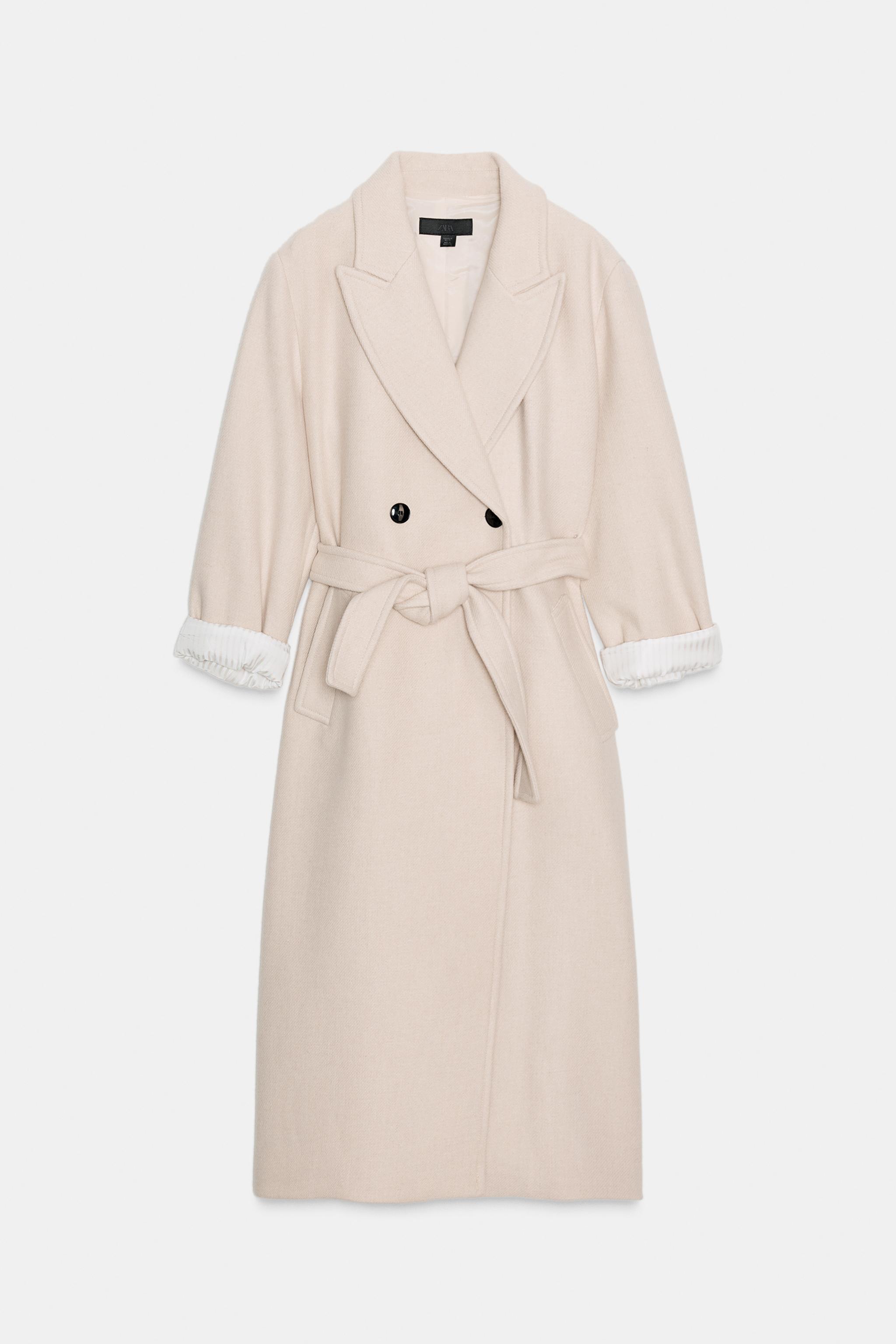 LONG BELTED WOOL COAT