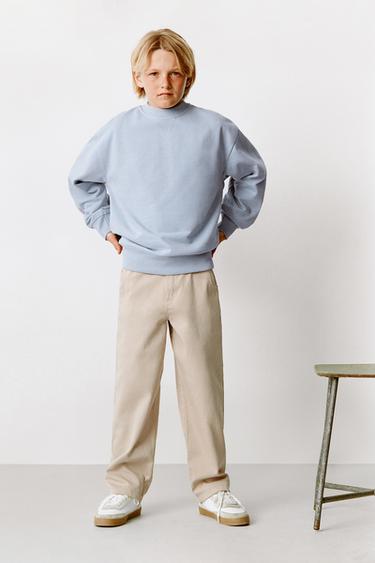 Zara PLAIN SWEATSHIRT - Sky blue