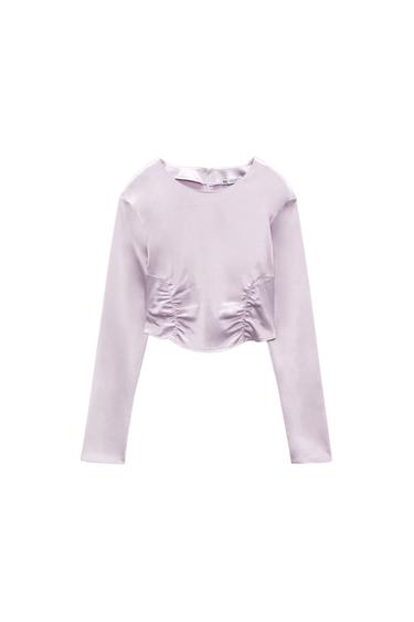 SATIN CROP TOP