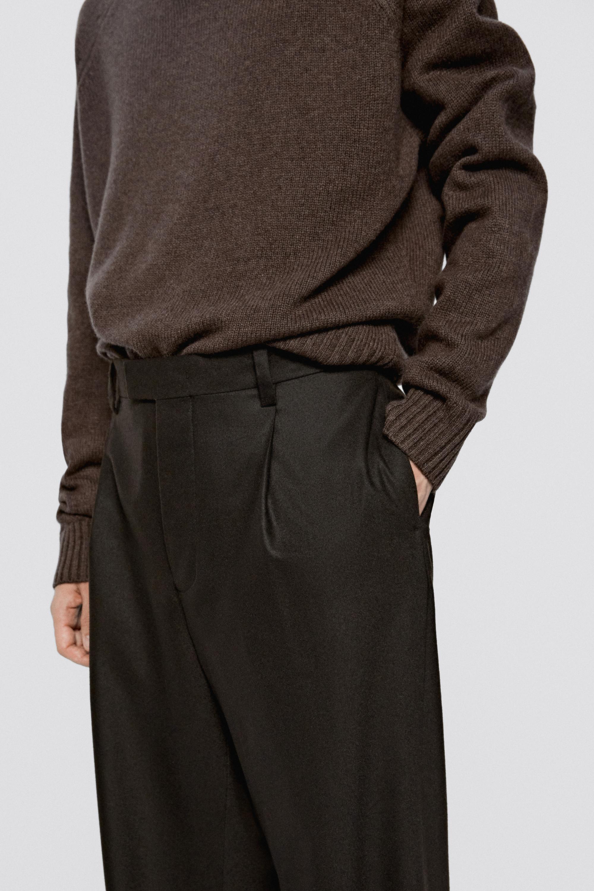 Wool blend darted suit pants - LIMITED EDITION
