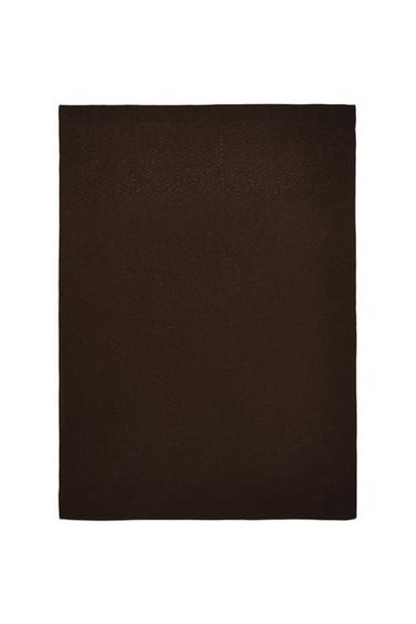 MANTA LANA - Marrón oscuro de Zara