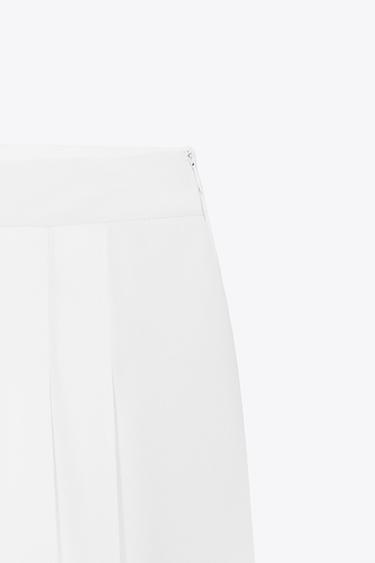 PALAZZO TROUSERS WITH DARTS - Oyster-white by Zara - Image 6