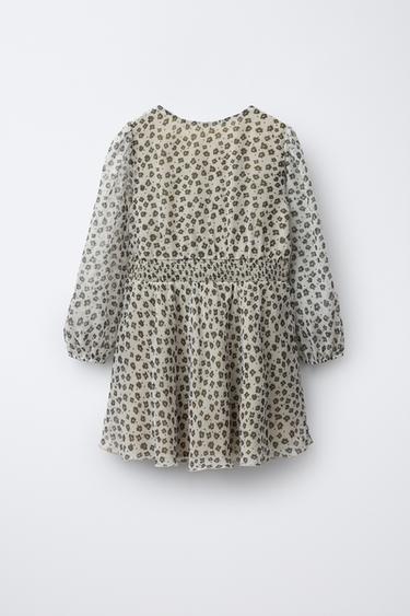 ROBE IMPRIMÉE À FLEURS - Écru de Zara - Image 1