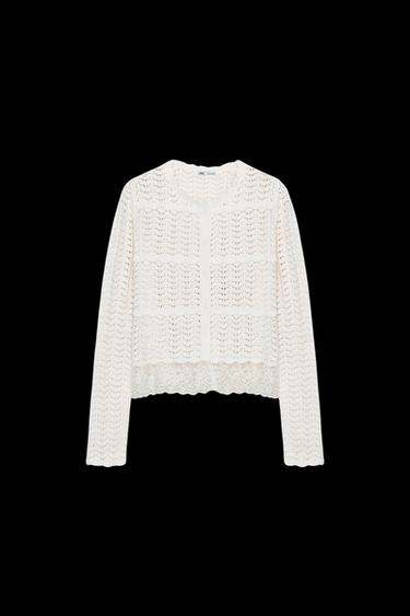 ROMANTISCHE CHENILLE-JACKE - Cremefarben von Zara - Bild 0