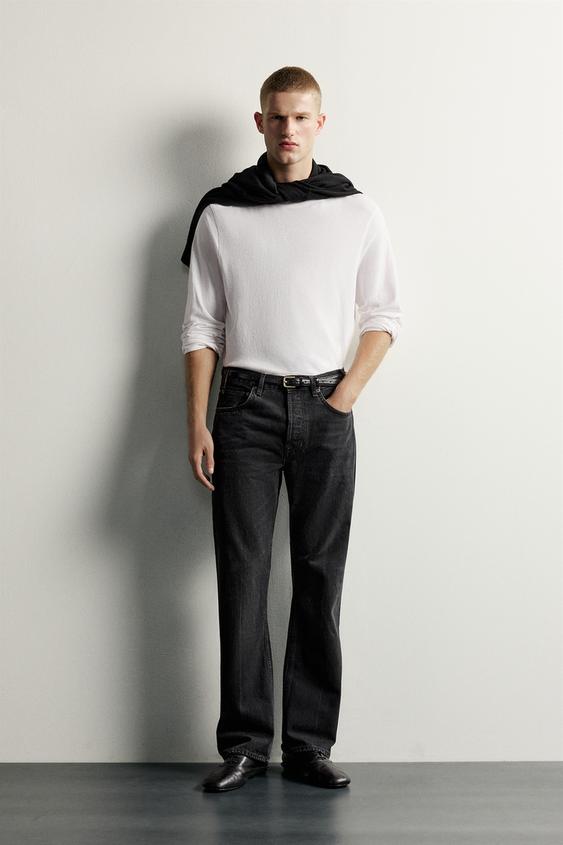 JEANS BOOTCUT DE AJUSTE RECTO - Negro de Zara - Imagen 0